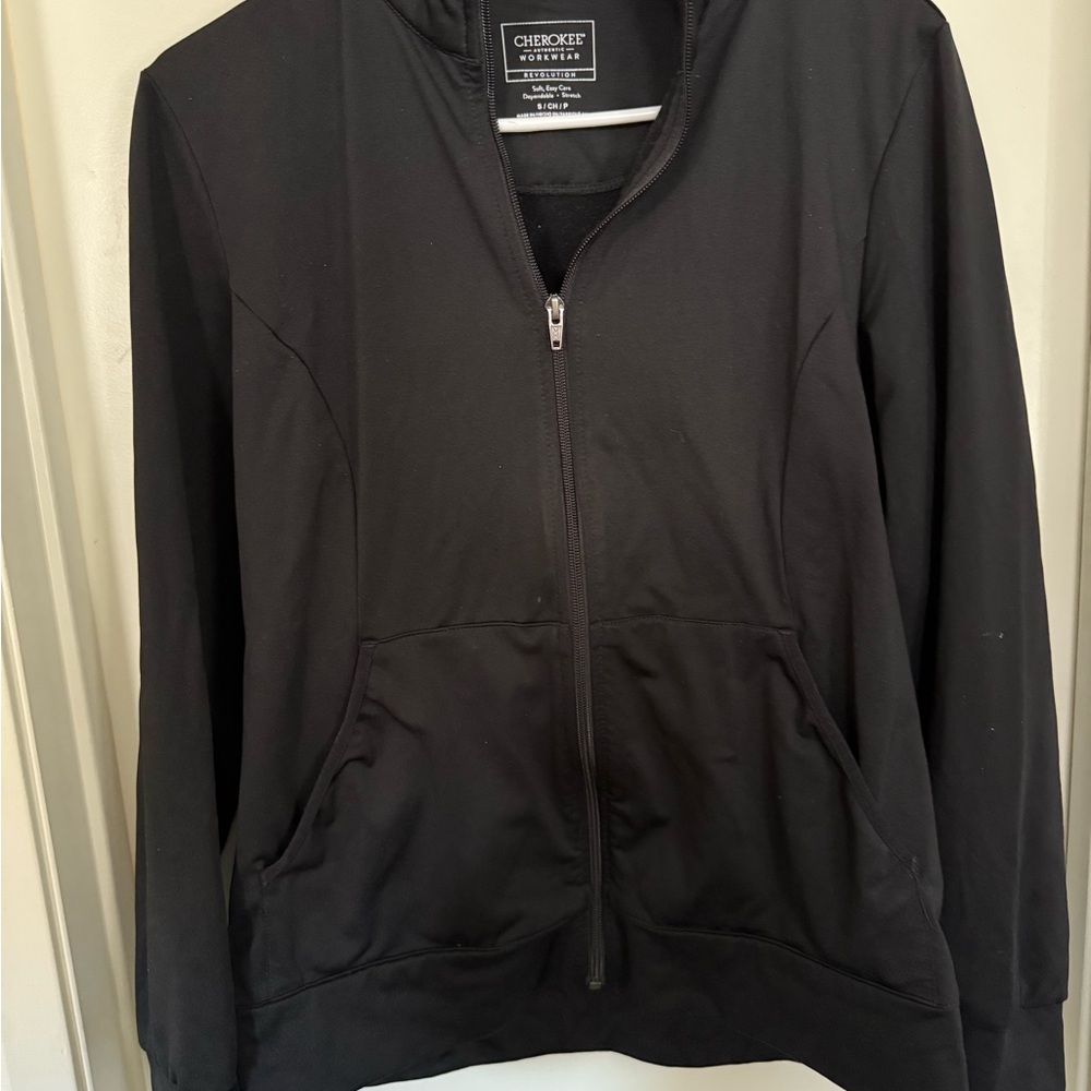Cherokee Women's Classic Black Zip-Up Jacket
